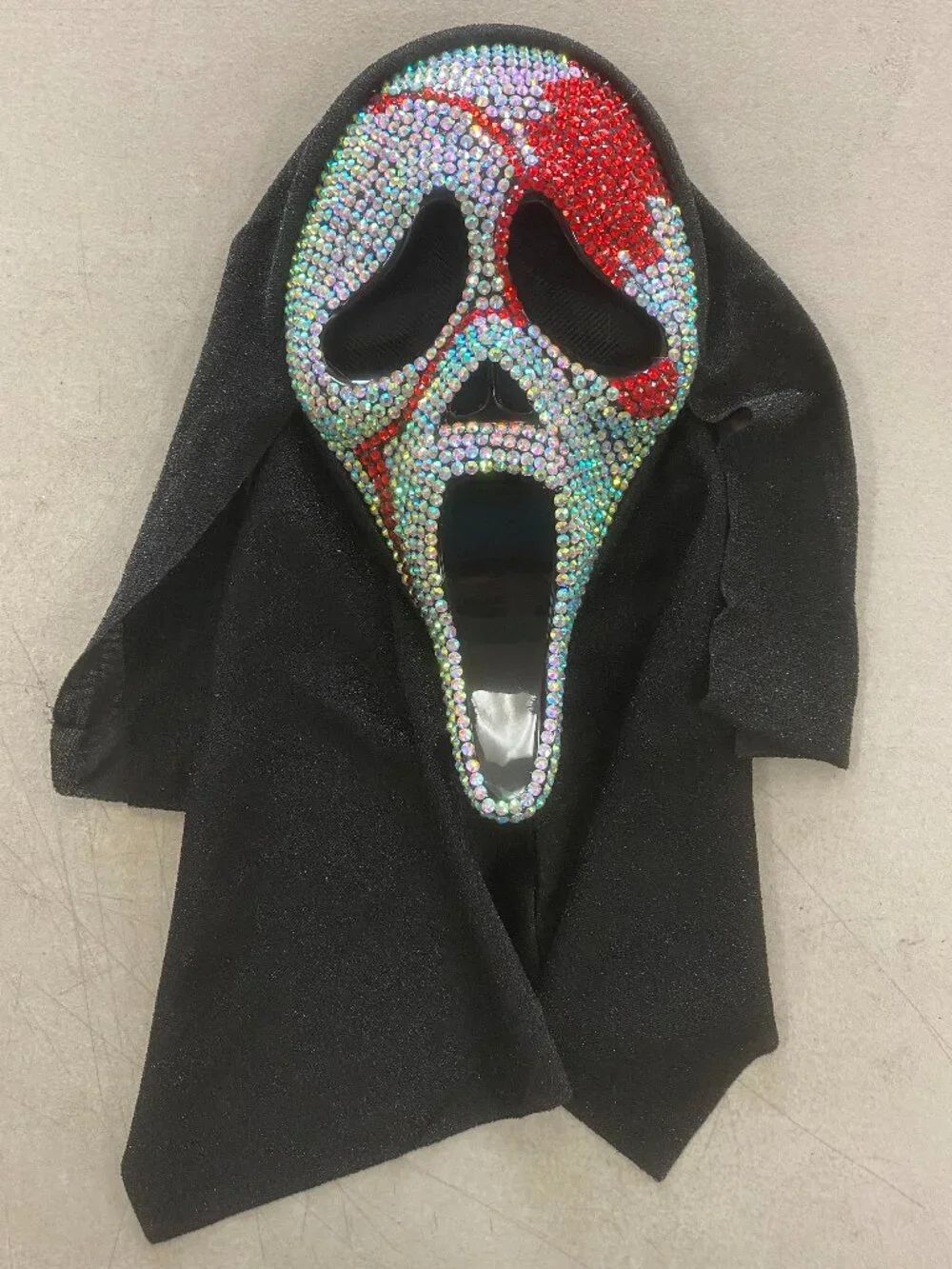 Ghost Face Bloody Bling Adult Mask